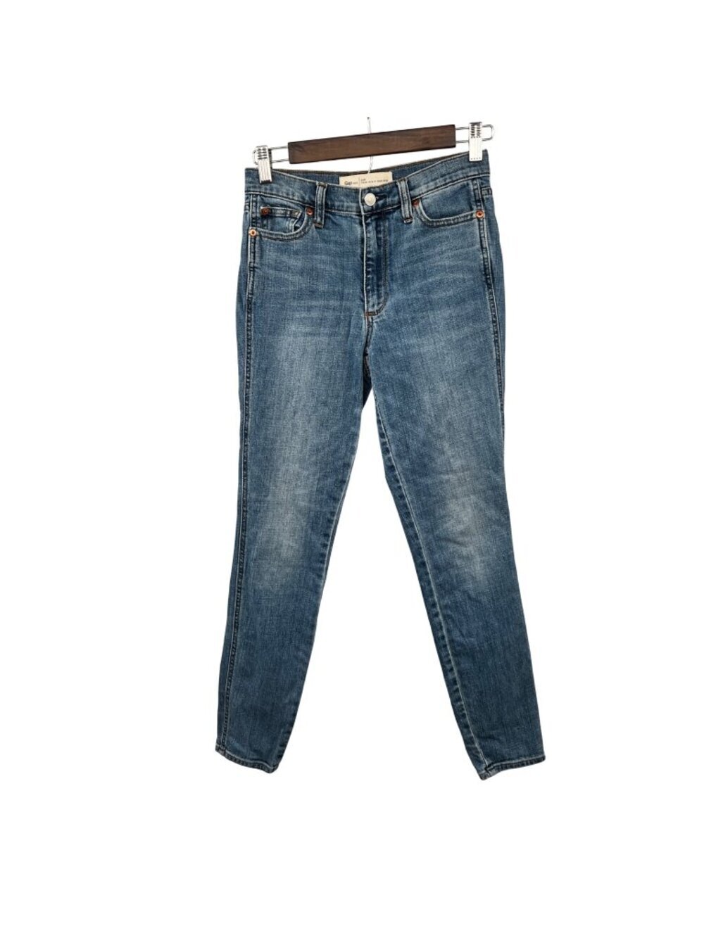 Gap Womens True Skinny Jeans Blue Medium Wash Size 25R